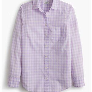 J. Crew Purple Cotton  Button-Down Shirt